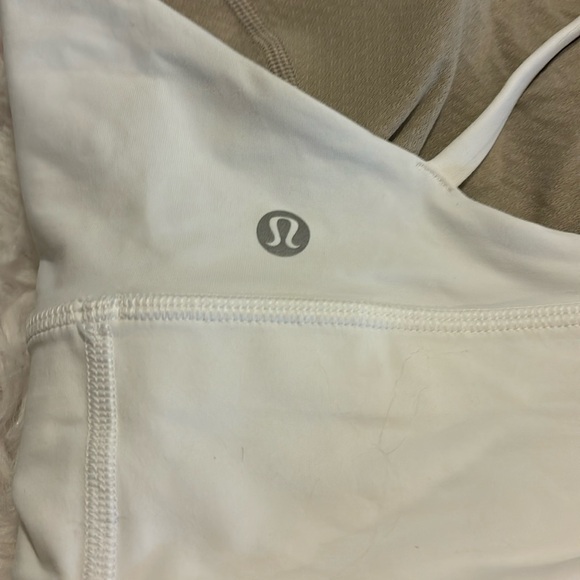 Lululemon Free To Be Serene Bra Long Line, White, Size 14 - Picture 3 of 5